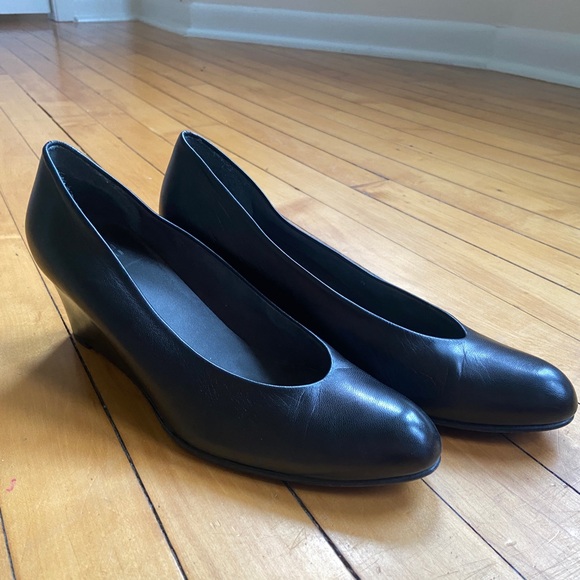 Leather Stuart Weitzman Wedges - Picture 4 of 8